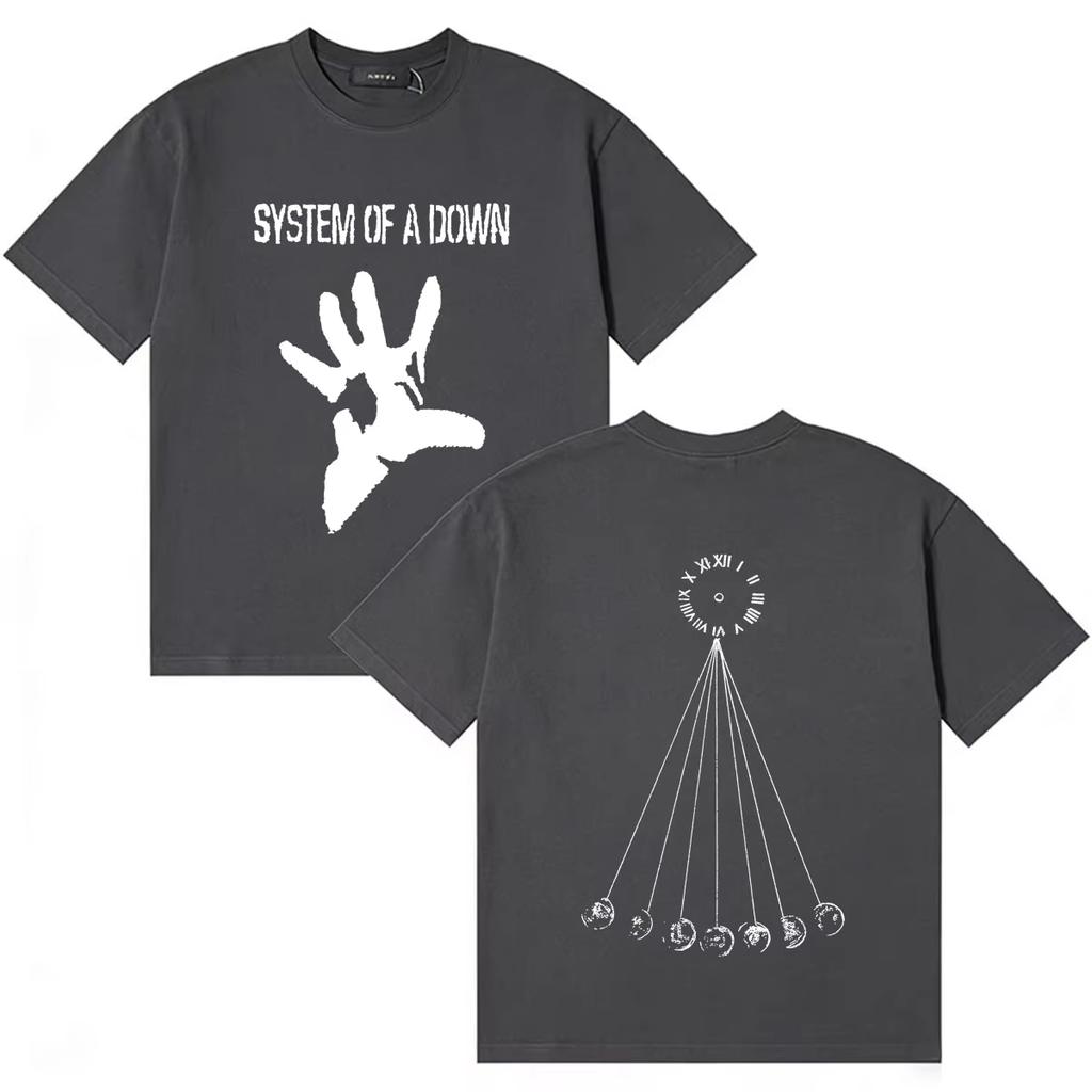 Unisex HighQuality Comfortable Oversized Crew Neck Short Sleeve Summer Hip Hop Tee System of A Down Mezmerize Music Tshirt