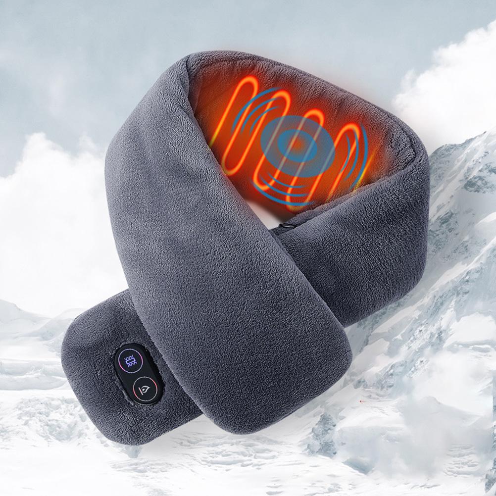 Heated Scarfs Rechargeable Heating Scarf USB Charging Lightweight Soft Scarf for Men Women