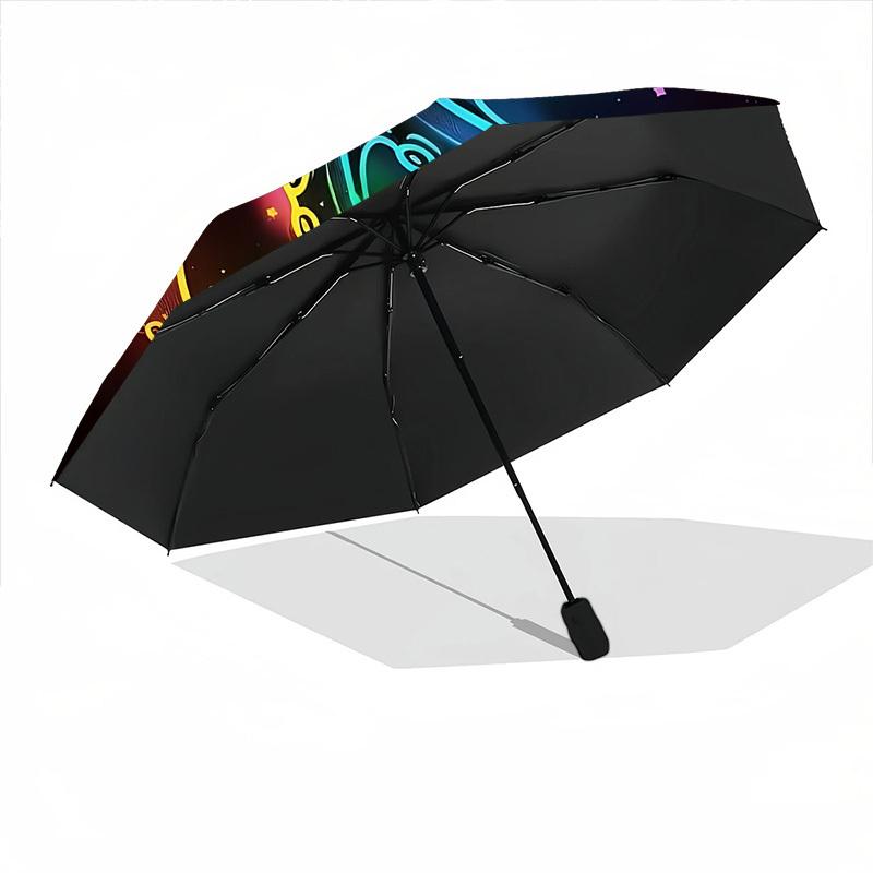 1pc Neon Octopus Automatic Open/Close Umbrella Compact Folding Umbrella, All-Season Portable Umbrella for Women/Men143
