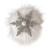 Snowflake Hair Clip Christmas Barrette Sweet Christmas Flat Clip Hairpin Christmas Elegant Hair Clip for Bunches