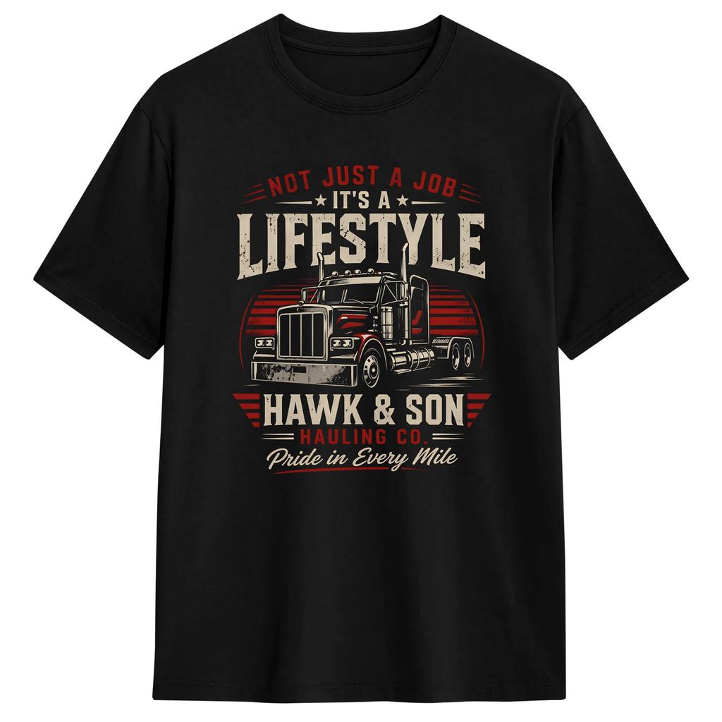 Hawk And Son Hauling Company T Shirt Unisex Vintage Tshirts Summer O Neck Hip Hop Tee Shirt Print Oversize Tops