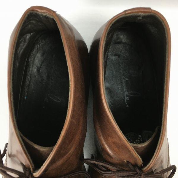 BLACKRAPID Made in Italy Vollleder Chukka Boots Braun Größe 8 26,5 Herren(GEBRAUCHT)