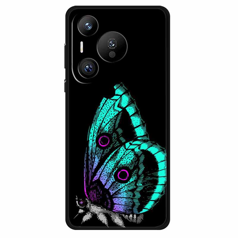For Huawei Pura 70 Ultra Pro Case Silicone Animal Painted TPU Soft Phone Back Cover For Pura70 Pro+ Lion Shockproof Case Pura70