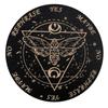 Tablero de Péndulo de Madera Luna Estrella Adivinación Energía Placa Tallada Tablero de Meditación Curativa Adornos Altar Metafísico Tablero Ouija