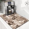 Kitchen Mat Diatom Mud Drain Mat Dish Dry Absorbent Coffee Drain Pad Home Decoration Accessories Small Rugs for Bedroom
