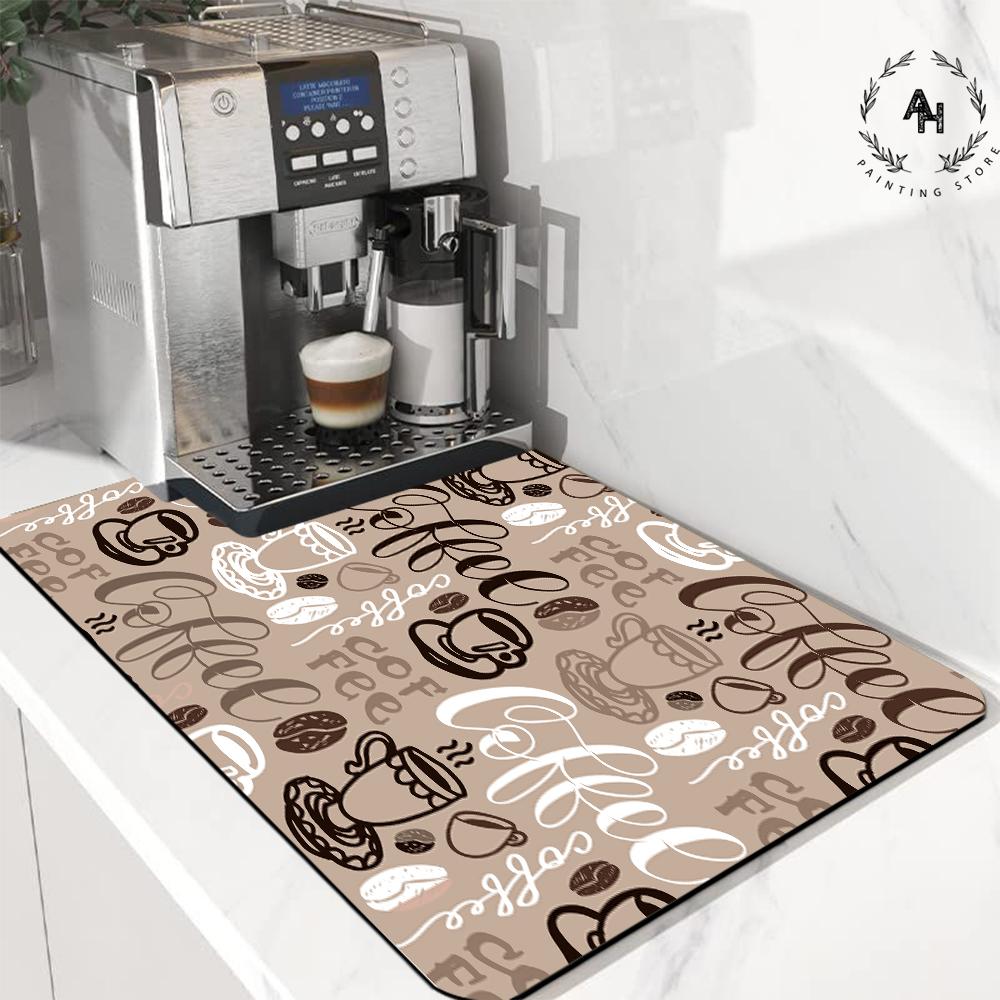 Kitchen Mat Diatom Mud Drain Mat Dish Dry Absorbent Coffee Drain Pad Home Decoration Accessories Small Rugs for Bedroom