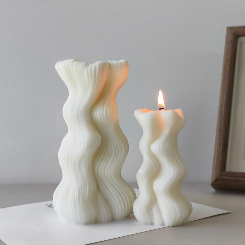 Geometric Rotating Silicone Candle Mold Silicone Scented Candle Mould for Geometric Scented Candle DIY Gift