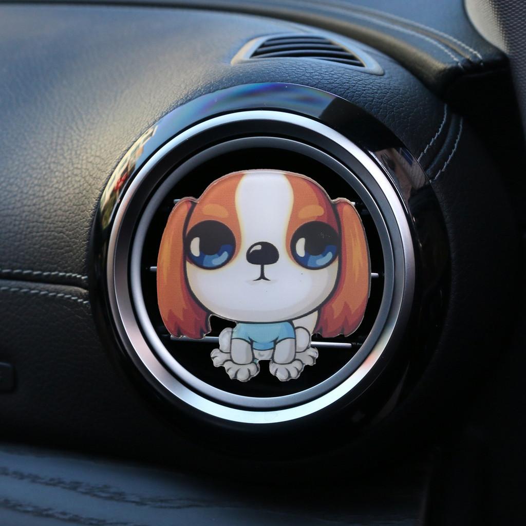 

Metal Dog Material Car Vent Air Freshener Clip Acrylic Aromatherapy Decoration StyleA