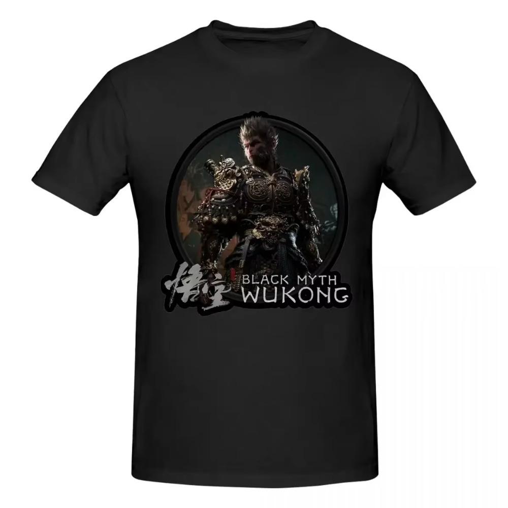 Black Myth Wukong Monkey King Graphic T Shirts for Men Hot Online Game Tees Accessories Mythology Game T-shirt Printed Tops