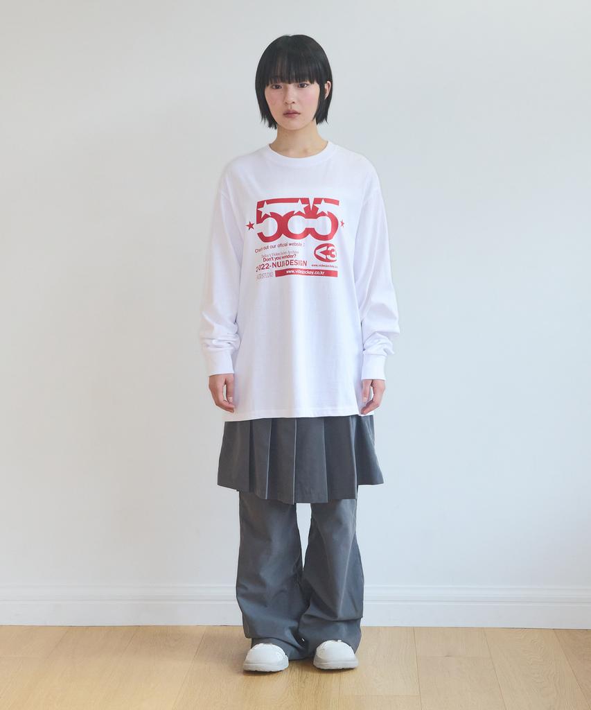 VIDEO JOCKEY Gogogo Ls T-Shirt [White]