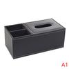Faux Leather Rectangle Paper Holder Tissue Dispenser Storage Box Remote Control Storage Box Multi-Purpose Leather Tissue Box