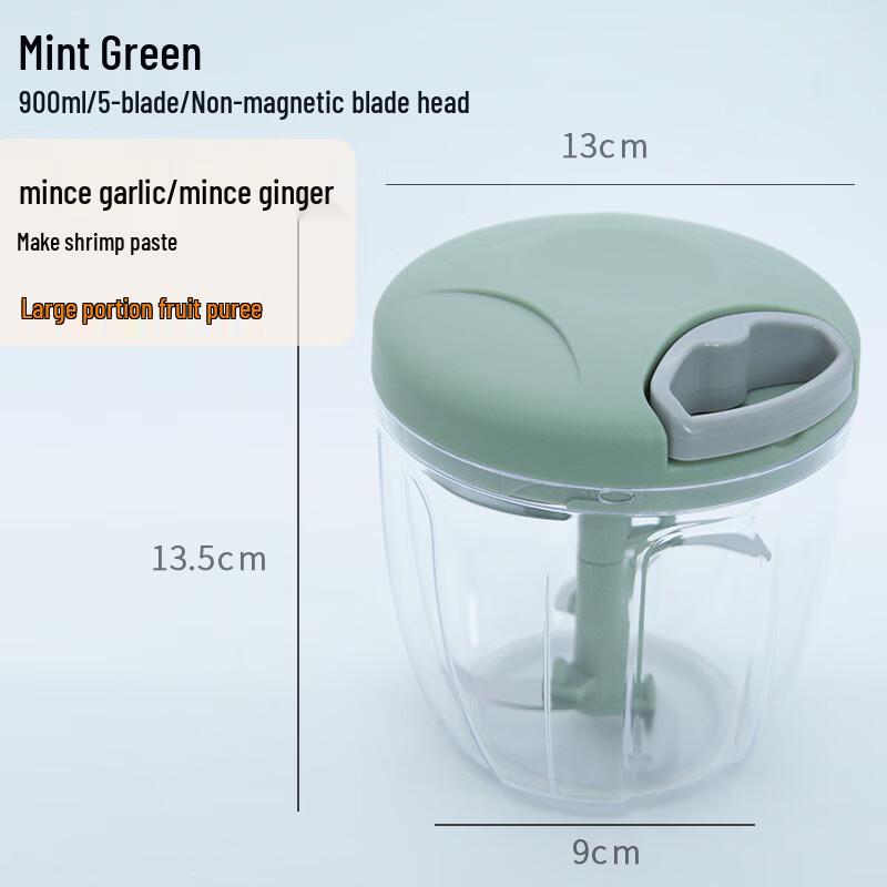 Pull-String Manual Food Chopper & Garlic Masher