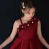 Girls' Satin Patchwork Gradient Princess Dress for Formal Events and Fashion Shows