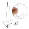 Sturdy Clear Acrylic Display Stand Practical Small Clear Holder Decorative Easel for Art and Dining Presentations