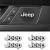 2/4Pcs Aluminum Car Audio Emblem Sticker Speaker Decoration For Grand Liberty Cherokee Wrangler JK Gladiator Compass Re