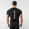 GYM Fashion Sports Cotton T Shirts For Unisex Short Sleeve Gym Fitness Bodybuilding Skinny Tee Summer Tops