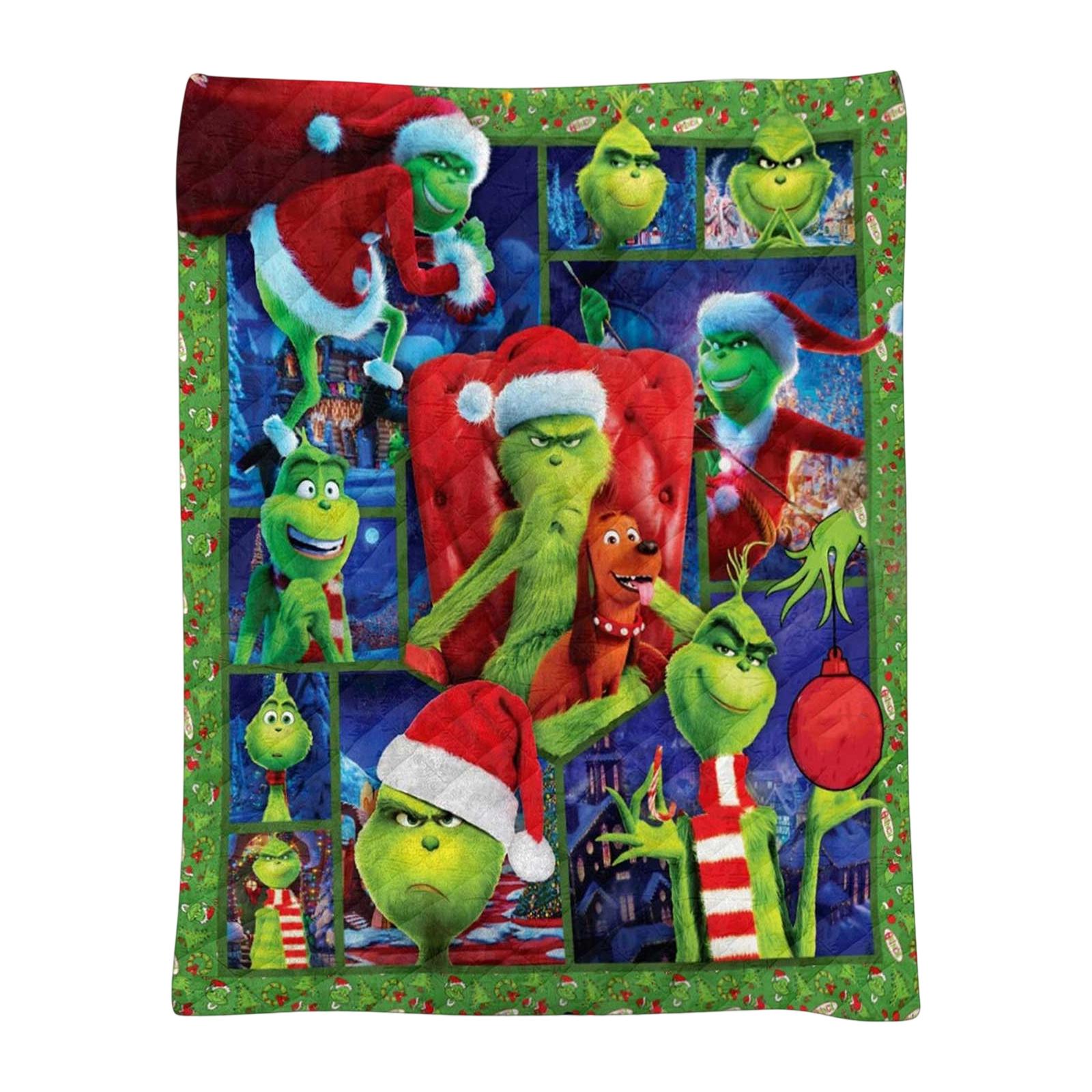 

Printed Flannel Blanket Is Thick And Warm For Christmas, Suitable For The Elderly And Children To Keep Warm In Winter One Size