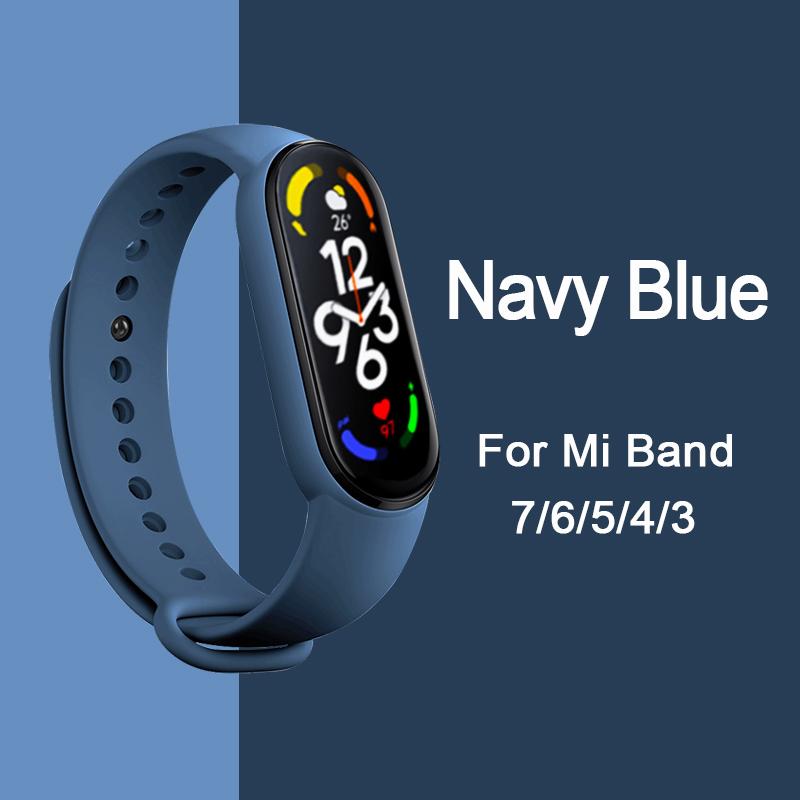 Strap for Mi Band 6 7 Bracelet Sport Silicone Watch Wristband Miband6 Band4 Correa Belt For Xiaomi Mi Band 3 4 5 6 7 Accessories