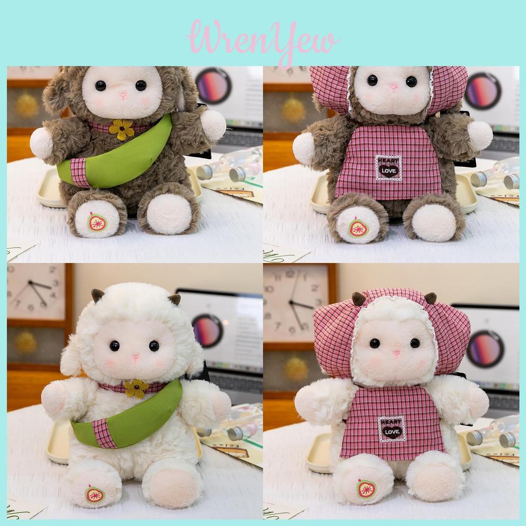 Plush Lamb Soft Toy With Pp Cotton Filling For Baby And Kids Gift