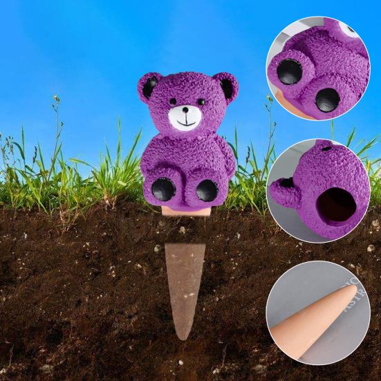 Yousheng 4Pcs Terracotta Plant Watering Spikes Set Self-Watering Planter Inserts Indoor Outdoor Plants Automatic Flower Waterer