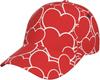 Valentine's Day Red White Heart Pattern Womens Baseball Caps Cute Trucker Hat Baseball Hats for Men Womens Hats