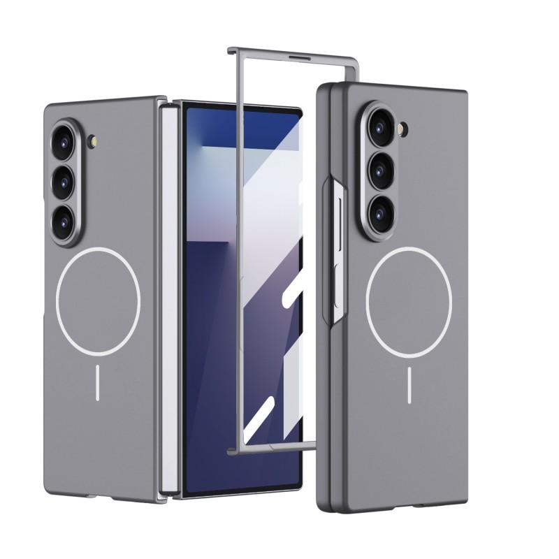 Ultra-Thin Magnetic Flip Cover Galaxy Z Fold7 With Integrated Screen Film PC Material Shockproof Slim Full-Body