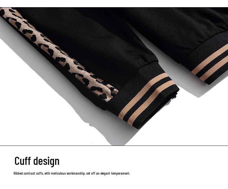 Women's 2023 Casual Round Neck Two-Piece Set: Versatile, Fashionable, Belly-Covering for Spring & Autumn Middle-Aged Ladies.