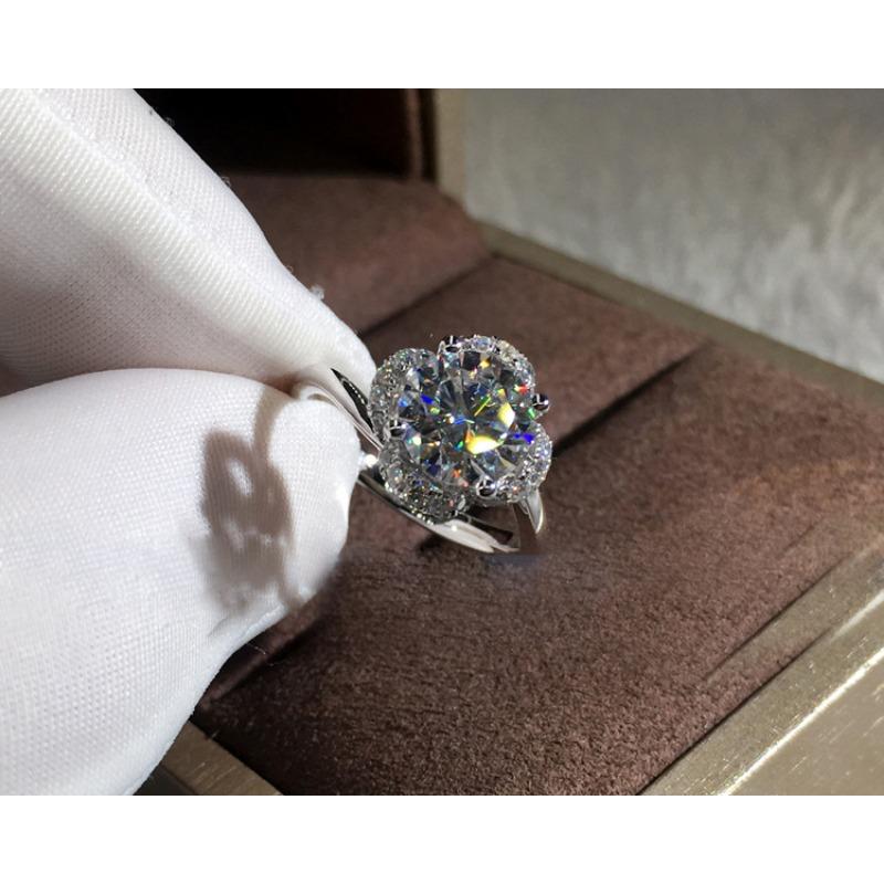 

Модное и роскошное европейское и американское кольцо с розовым золотом и цирконием No.6