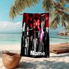 Personalized customized proof beach towel with Skibidi Toilet pattern - soft, absorbent,quick-drying,perfect swimming,camping&bathing