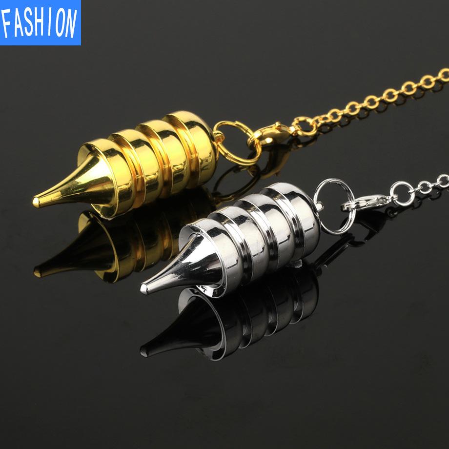 European and American Pendant Lingdang Geometric Tarot Brass Electroplated Metal Universal Jewelry for Men and Women