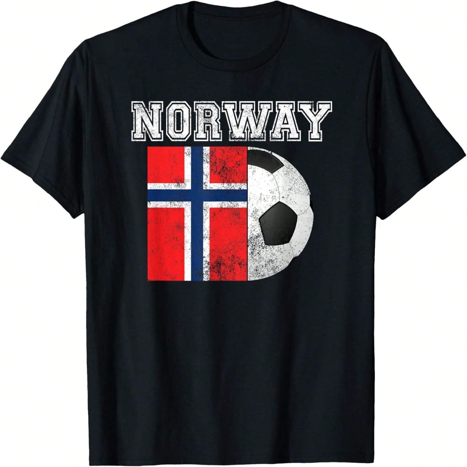 NORWAY Flag - Soccer Futbol Football T-Shirt S разноцветный