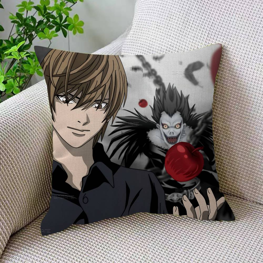 Classic Anime D-Death N-Note 45*45cm Cushion Cover Pillow Cover Decor Pillowcase Home Pillowcase For Couch Pillow
