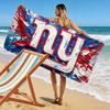 New York Giants2 Print Beach Towel, Large Soft Quick Dry Towel for Beach Camping Swimming
