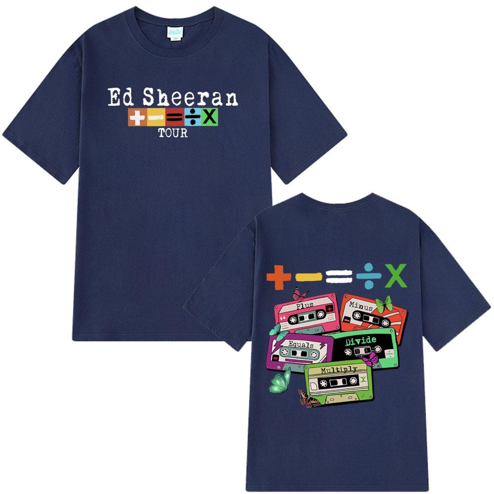2025 Summer Ed Sheeran Concert Tour TShirt Fans Gift 100% Pure Cotton Printed Breathable T-shirt Men Women Vintage Harajuku Y2k