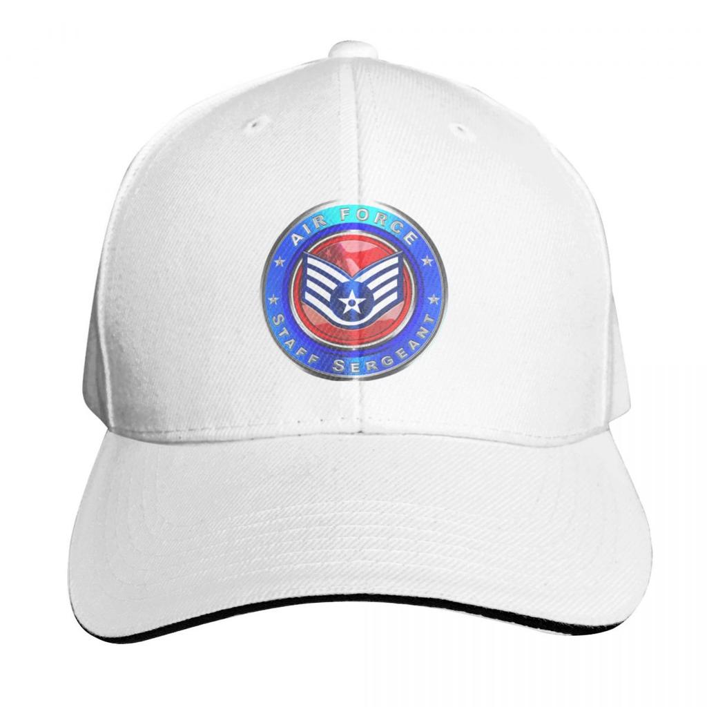 Air Force Staff Sergeant Baseball Cap Military Cap Unisex Beach Bag Hip Hop tea Hat Unisexs Hats Womens