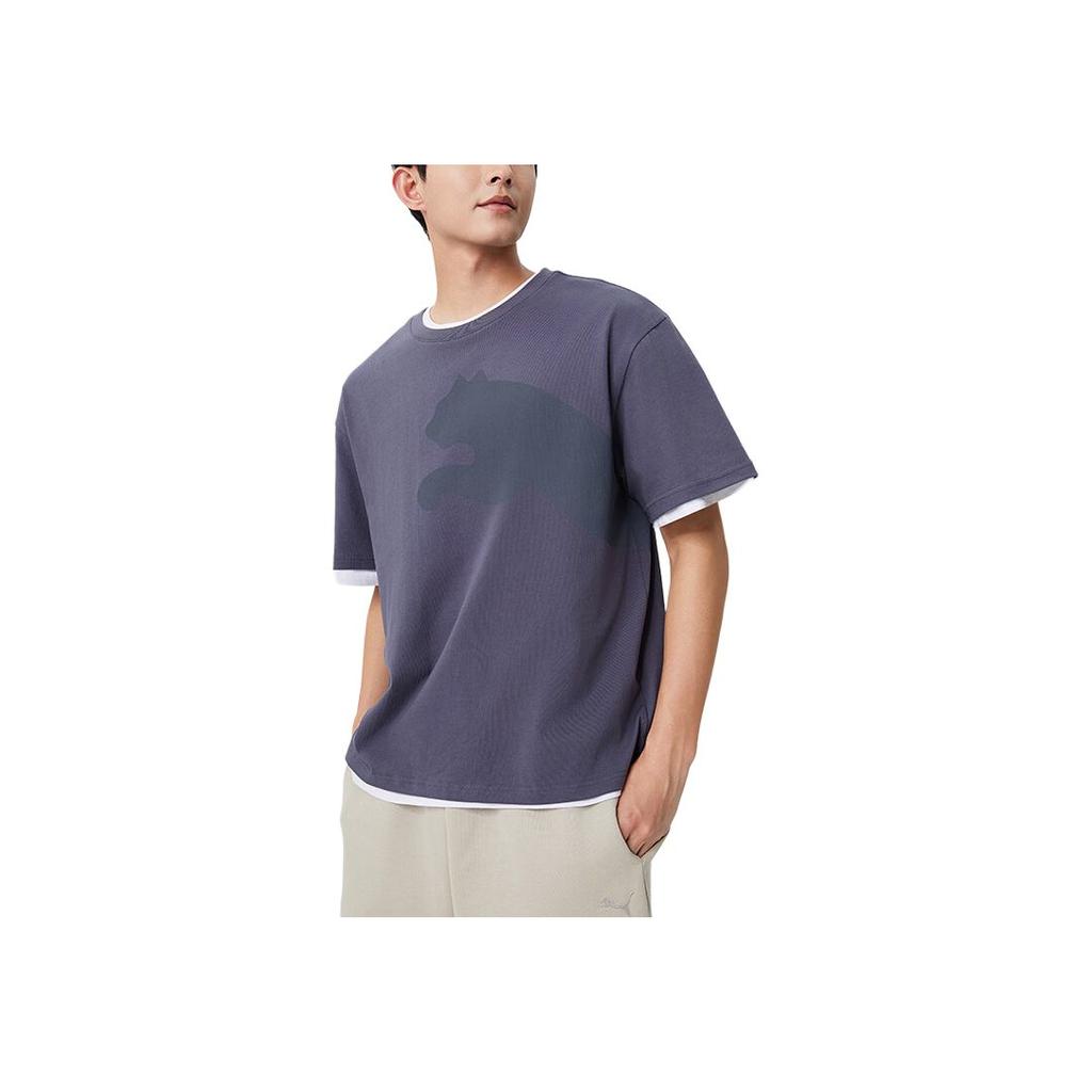 New PUMA SS25 CATLOGOTEE T Shirt Unisex Galaxy Gray 69 633855-69