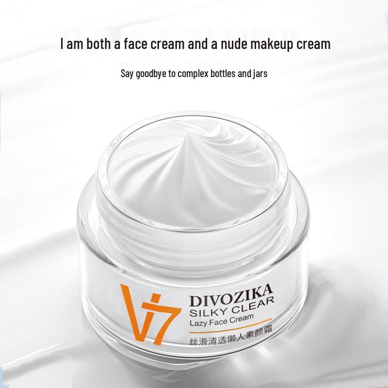 Sweetie V7 Tone-Up Moisturizing Face Cream - Nourishing Skincare Lazy Cream Cosmetics for Facial Care
