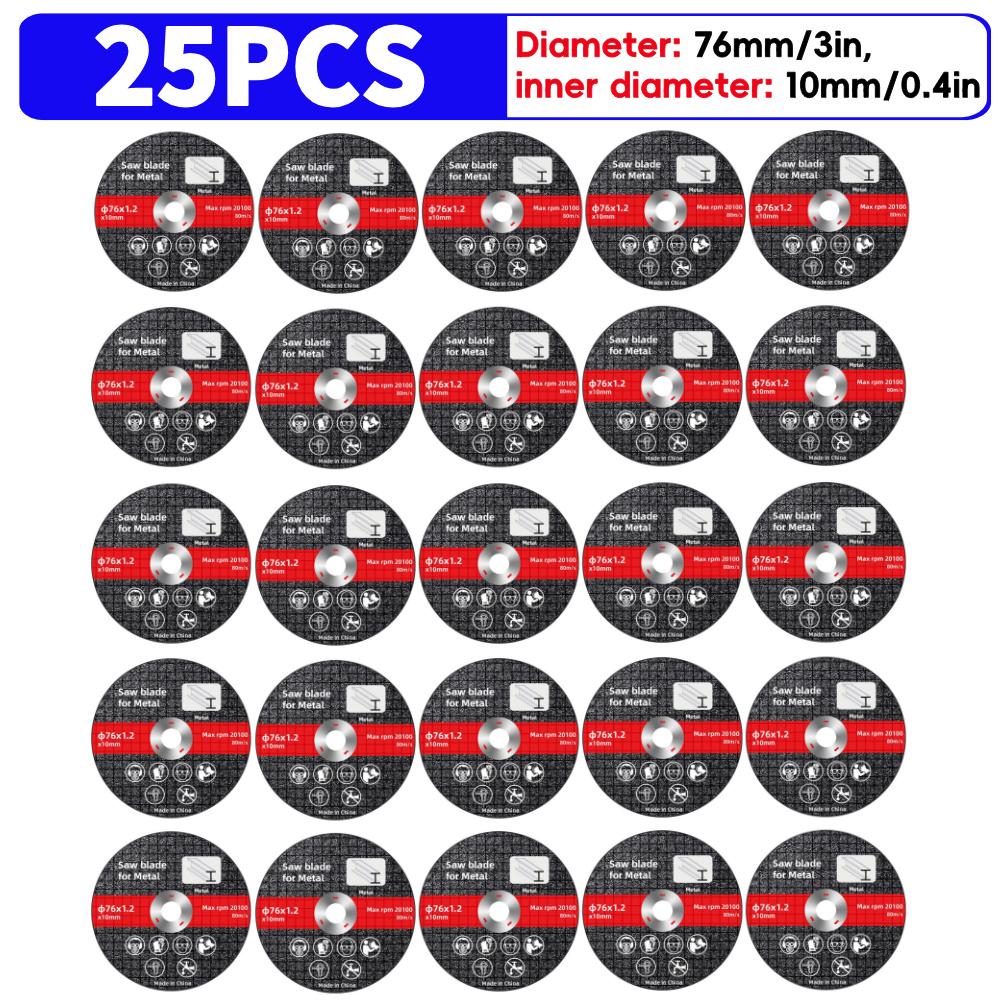 30-1Pcs 76mm Metal Cutting Discs Sanding Grinding Cut Off Circle Wheels Durable Saw Blades Discs for Electric Angle Grinder Part