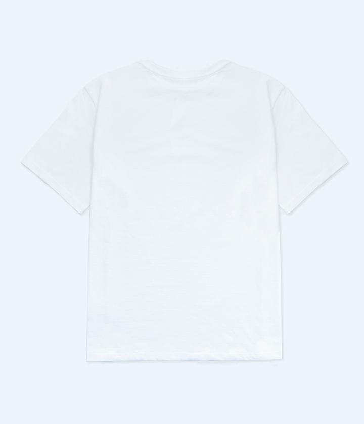 IDLEWORKERS Idwks Semi-Oversized Short Sleeve T-Shirt_White