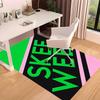 AKA Logo1 Printed Absorbent Washable Carpet, Non-Slip Bathroom Mats, Kitchen Rugs, Yoga Mat,Living Room Entrance, Camping Picnic Rugs