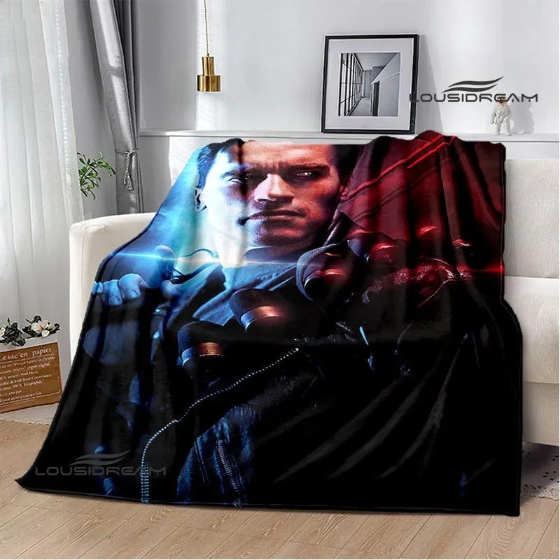 Schwarzenegger Terminator print blankets Children's warm blanket soft and comfortable blanket home travel blankets birthday gift