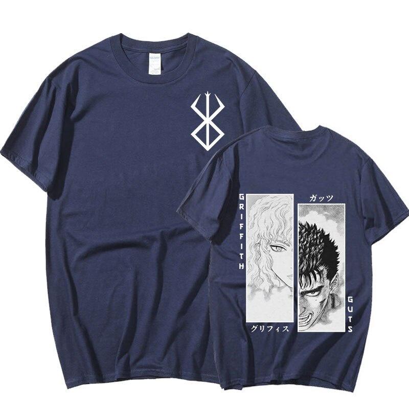 Men Women T-Shirt Anime Guts Griffith Cotton T Shirt Harajuku Funny Berserk T-Shirt Printed Clothes Hip Hop Tops Tees Summer Tops LOTA