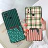 Cartoon Grid Cat Funda Phone Cover Case for Xiaomi Mi 12 12T Pro 13 Lite 14 15 Pro 12X 11 11T 10T