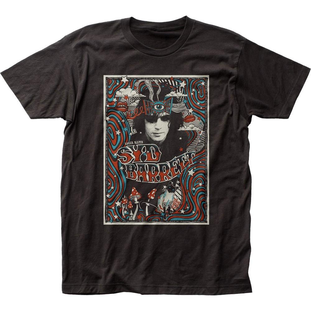 

Men s Syd Barrett Melty Poster Slim Fit T-shirt Black S
