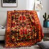 Ethnic Style Geometric Pattern Area Blanket for Living Room or Bedroom Blanket, Suitable for Use In the Bedroom, Living Room, On the Sofa