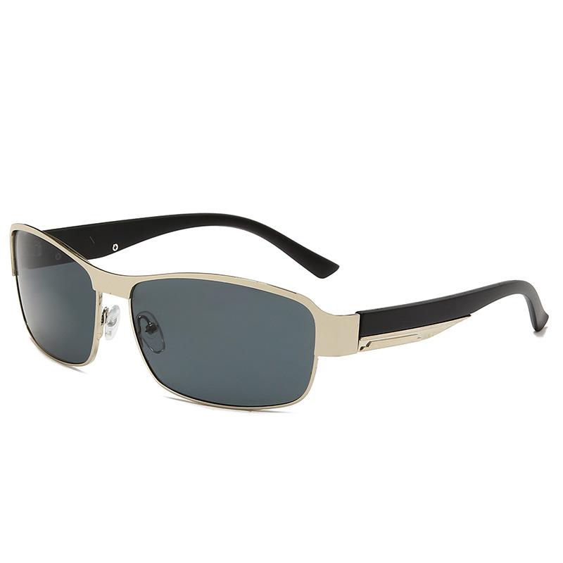 

Photochromic Polarized rectangle Sunglasses Women Men Discoloration Eyewear Anti Glare Sun Glasses For male female MULTI серебряный