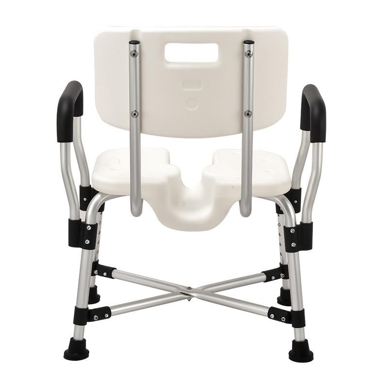 150KG Load Bearing Elderly Shower Seat Portable Nursing Shower Chair Bathroom Armrest Anti Slip Shower Auxiliary Chair