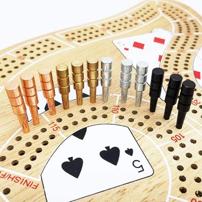 12Pcs/Set Metal Cribbage Peg 3 Colors Cribbage Scoreboard Pin 1/8-Inch Holes