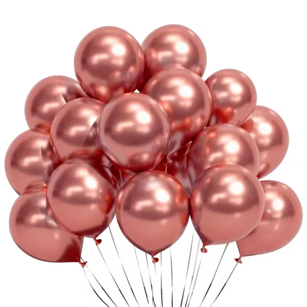 5/10/12inch Metal Purple Balloons Chrome Silver Blue Rose Gold Balloon Graduation Birthday Wedding Party Decorations