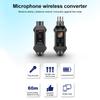 Dynamic Microphone Converter Wireless System Xlr Transmitter Receiver 6.5 Adapter For Dynamic Mic
